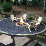 Fire Pit with Decorative Gravel