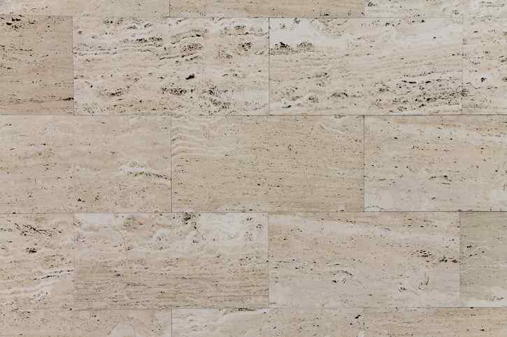 Natural Italian stone with smooth travertine surface