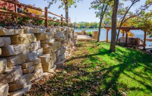 Resetta retaining wall and patio