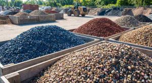 Colored landscaping stones available at Southwest Stone Supply in Osage Beach, MO.